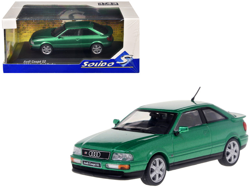 1994 Audi Coupe S2 Cricket Green Metallic 1/43 Diecast Model Car Solido S4312209