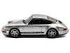 1994 Porsche 911 (964) RS Silver Metallic with Black Stripes 1/43 Diecast Model Car Solido S4312904
