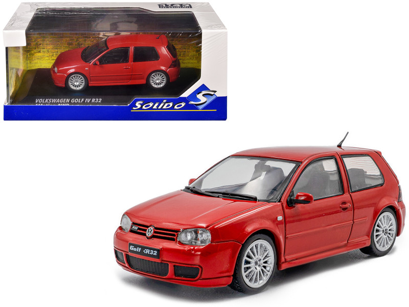 2003 Volkswagen Golf IV R32 Toronto Red 1/43 Diecast Model Car Solido S4313604