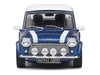 1994 Mini Cooper Sport Tahiti Blue Metallic with White Top and Stripes 1/43 Diecast Model Car Solido S4316602