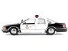 1993 Chevrolet Caprice Police Car LAPD Los Angeles Police Department Black and White Law Enforcement and Public Service Series 1/24 Diecast Model Car Motormax 76635