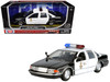 1993 Chevrolet Caprice Police Car LAPD Los Angeles Police Department Black and White Law Enforcement and Public Service Series 1/24 Diecast Model Car Motormax 76635