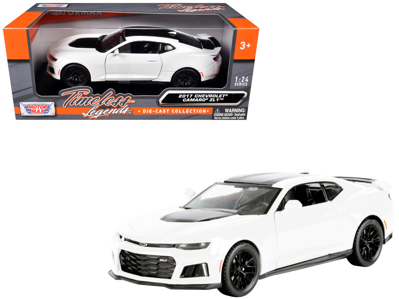 2017 Chevrolet Camaro ZL1 White 1/24 Diecast Model Car Motormax 79351W