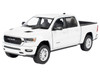 2019 RAM 1500 Laramie Crew Cab Pickup Truck White Timeless Legends Series 1/24 Diecast Model Car Motormax 79357W