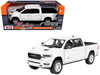 2019 RAM 1500 Laramie Crew Cab Pickup Truck White Timeless Legends Series 1/24 Diecast Model Car Motormax 79357W