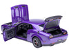 2023 Dodge Challenger SRT Super Stock Plum Crazy Purple 1/18 Model Car Autoart 71768