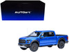 2019 Ford F 150 Raptor Pickup Truck Velocity Blue 1/18 Model Car Autoart 72947
