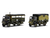 Level 2 Model Kit WWII 3-Ton General Service and Troop Trucks 1/76 Plastic Model Kit Airfix AIRA03306AF