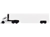 Freightliner eCascadia Truck with Container Trailer White 1/62 Diecast Model Car Kinsmart KT1303D