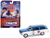 1963 Chevrolet II Nova 400 Wagon Gulf Blue and White with Blue Interior Big Country Collectibles 2025 Series 1/64 Diecast Model Car Auto World AWBC003-AWSP201