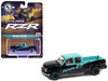 2006 Chevrolet Silverado Pickup Truck Polaris RZR Black and Blue Big Country Collectibles 2025 Series 1/64 Diecast Model Car Auto World AWBC003-AWSP203