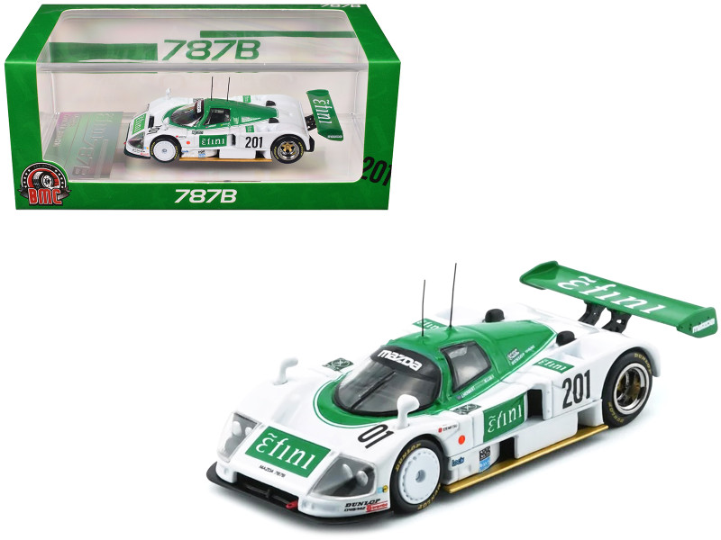 Mazda 787B #201 Johnny Herbert - Maurizio Sandro Sala Efini All Japan Sports Prototype Car Endurance Championship 1991 1/64 Diecast Model Car BM Creations 64B0434
