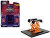 Automotive Double Scissor Lift Black and Orange Double Scissor Lifts Series 2 1/64 Diecast Model Greenlight 16220A