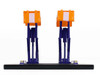 Automotive Double Scissor Lift Union 76 Orange and Blue Double Scissor Lifts Series 2 1/64 Diecast Model Greenlight 16220B