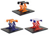 Automotive Double Scissor Lifts Series #2 Set of 3 pieces 1/64 Diecast Models Greenlight 16220-A-B-C