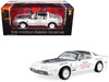 1980 Pontiac Firebird Trans Am T A Official Pace Car 58th Annual Pikes Peak Auto Hill Climb White with Gray Top and Hood Graphics with White Interior 1/24 Diecast Model Car Greenlight 18262