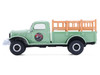 1946 Dodge Power Wagon Pickup Truck Strawberry Farm Green Down on the Farm Series 11 1/64 Diecast Model Greenlight 48110B