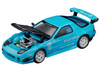 Mazda RX7 FC3S RE Amemiya RHD Right Hand Drive Light Blue with Carbon Hood Tokyo Auto Salon 2026 1/64 Diecast Model Car Pop Race PR640470