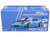 Mazda RX7 FC3S RE Amemiya RHD Right Hand Drive Light Blue with Carbon Hood Tokyo Auto Salon 2026 1/64 Diecast Model Car Pop Race PR640470