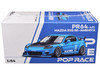 Mazda RX8 RE Amemiya RHD Right Hand Drive Light Blue with Carbon Hood Tokyo Auto Salon 2026 1/64 Diecast Model Car Pop Race PR640471