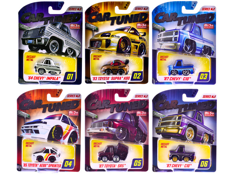 Mijo Exclusives Series MJ1 Set of 6 Pieces Diecast Model Cars CarTuned 431695