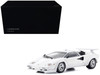 Lamborghini Countach LP 400S White 1/18 Diecast Model Car Kyosho KS08320WFL
