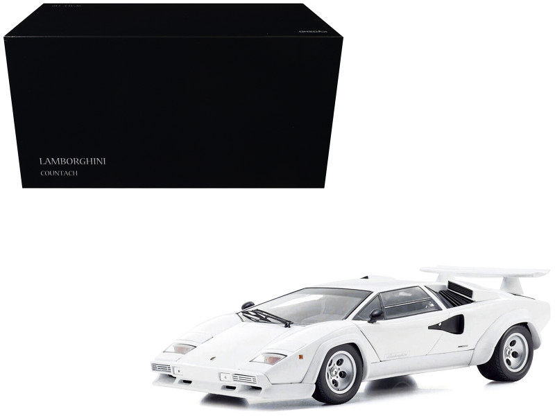 Lamborghini Countach LP 400S White 1/18 Diecast Model Car Kyosho KS08320WFL