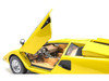 Lamborghini Countach LP 400 Yellow 1/18 Diecast Model Car Kyosho KS08321YT