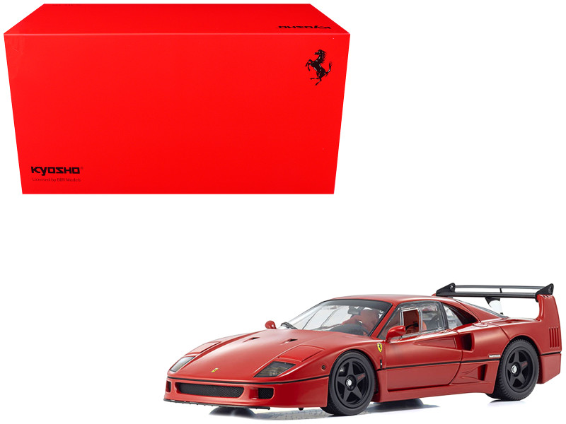 Ferrari F40 Light Weight LM Wing Red 1/18 Diecast Model Car Kyosho KS08416RLM