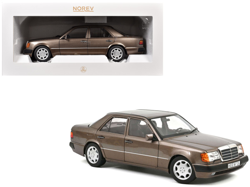 1990 Mercedes-Benz 500 E Impala Brown Metallic 1/18 Diecast Model Norev 183954