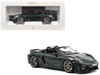 2023 Porsche 718 Spyder RS Weissach Pack Forest Green Metallic with Carbon Hood Stripes 1/18 Diecast Model Car Norev 187272