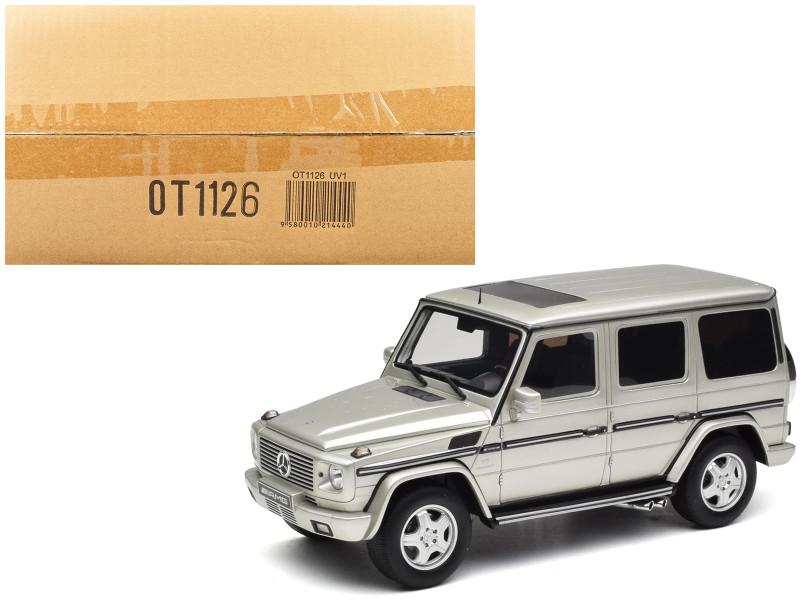 2003 Mercedes-Benz G-Class 55 AMG Iridium Silver Metallic Limited Edition to 999 pieces Worldwide 1/18 Model Car Otto Mobile OT1126