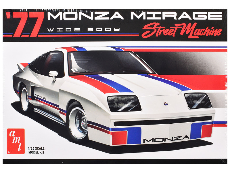 Skill 2 Model Kit 1977 Chevrolet Monza Mirage Wide Body Street Machine 1/25 Scale Model AMT AMT1547