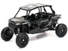 Polaris RZR XP 4 Turbo EPS Sport UTV Onyx Black with Gray Graphics 1/18 Diecast Model New Ray 57843D