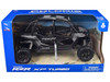 Polaris RZR XP 4 Turbo EPS Sport UTV Onyx Black with Gray Graphics 1/18 Diecast Model New Ray 57843D