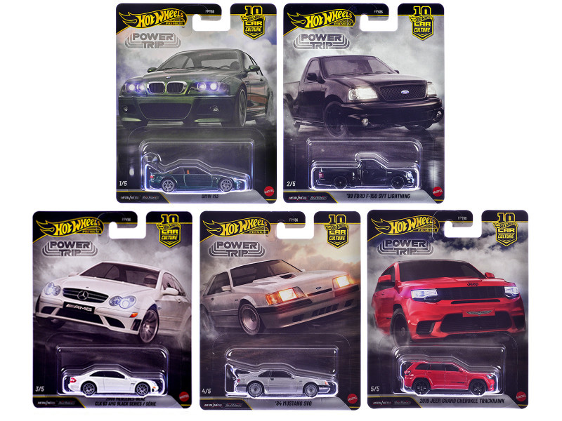 Power Trip 5 piece Set Car Culture 2026 Series R Diecast Model Cars Hot Wheels FPY86-961R