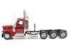 Peterbilt 589 Tridem Axle Truck Tractor with Day Cab Legendary Red Transport Series 1/32 Diecast Model Diecast Masters 71147