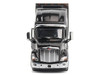 Peterbilt 579 UltraLoft Truck Tractor Black Metallic with CAT Caterpillar Mural Trailer Transport Series 1/50 Diecast Model Diecast Masters 85768