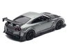 Nissan GT R R35 Top Secret RHD Right Hand Drive Gray Metallic with Carbon Hood IAM Bangkok 2025 Event Edition 1/64 Diecast Model Car Inno Models IN64-R35TS-IAMBK25