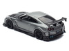 Nissan GT R R35 Top Secret RHD Right Hand Drive Gray Metallic with Carbon Hood IAM Bangkok 2025 Event Edition 1/64 Diecast Model Car Inno Models IN64-R35TS-IAMBK25