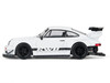 RWB 930 Matt White with Black Stripes 1/64 Diecast Model Car Model Model MM64-RWB930-004