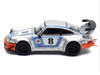 RWB 964 #8 Ichiban Boshi - Martini Racing Silver Metallic with Stripes 1/64 Diecast Model Car Model Model MM64-RWB964-001