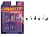 Car Meet 5 6 piece Diecast Figure Set Limited Edition for 1/64 Scale Models American Diorama AD-2432MJ