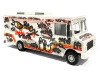 Food Truck The Graffiti Truck White with Graphics 1/64 Diecast Model American Diorama AD-70102MJ