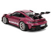 Porsche 911 GT3 RS Red Violet Metallic with White Stripes Pink Slips Series 1/18 Diecast Model Car Jada 36469