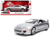 1995 Toyota Supra Silver Metallic JDM Tuners Series 1/24 Diecast Model Car Jada 37492