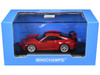 2025 Porsche 911 992 2 GT3 Weissach Package Red with Carbon Stripe Limited Edition to 240 pieces Worldwide 1/64 Diecast Model Car Minichamps MC640064220