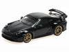 2025 Porsche 911 992 2 GT3 Weissach Package Black with Carbon Stripe Limited Edition to 240 pieces Worldwide 1/64 Diecast Model Car Minichamps MC640064222