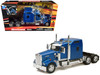 Kenworth W900 Truck Tractor Blue Metallic 1/32 Diecast Model New Ray 52933B