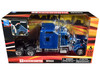 Kenworth W900 Truck Tractor Blue Metallic 1/32 Diecast Model New Ray 52933B